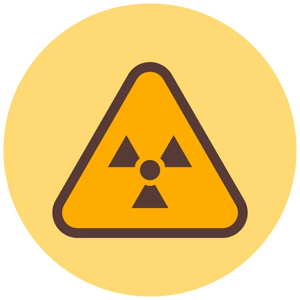 個人的および商業的使用のための放射線危険アイコン — ストックベクタ