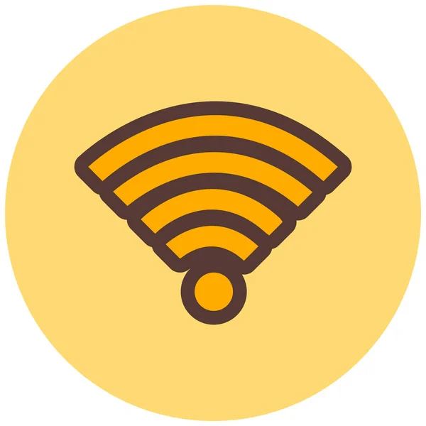 Wifi Signal Symbol Vektorillustration Einfaches Design — Stockvektor