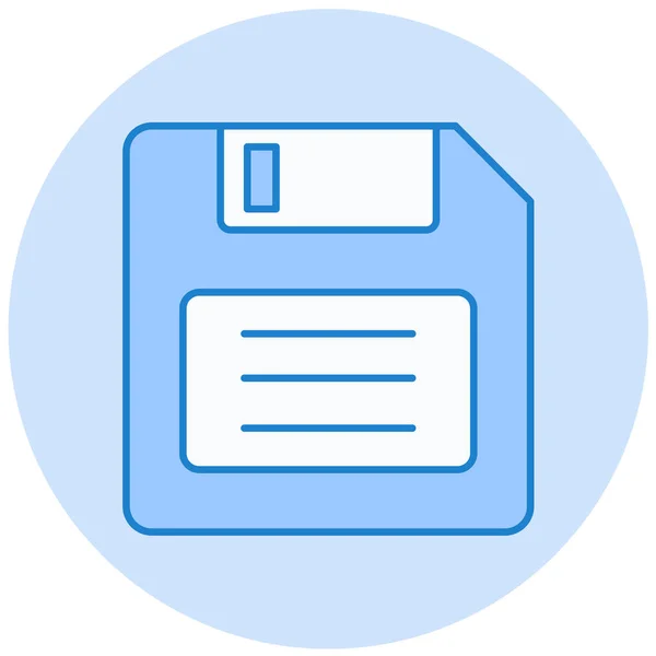 Diskette Web Symbol Einfache Illustration — Stockvektor