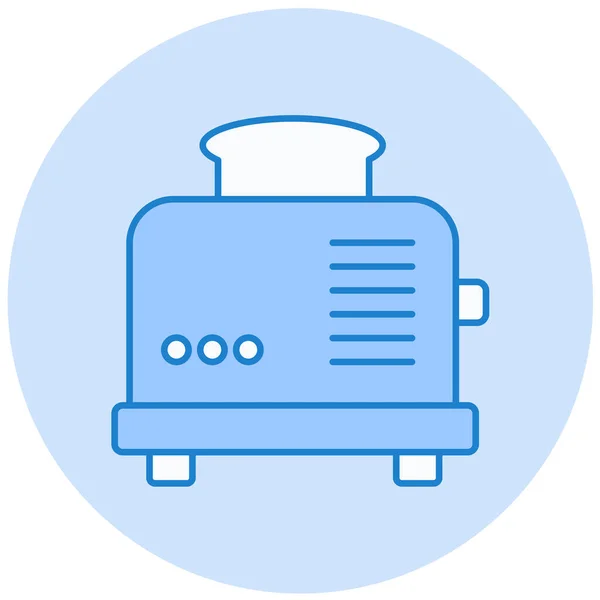 Toaster Web Icon Simple Design — Stock Vector