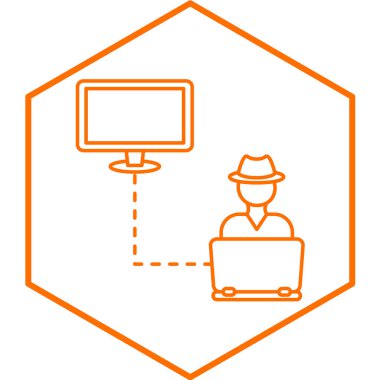 Soygun ikonu beyaz arka planda izole edilmiş. vektör illüstrasyonu