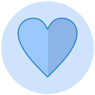 Kalp. Web simgesi basit tasarım