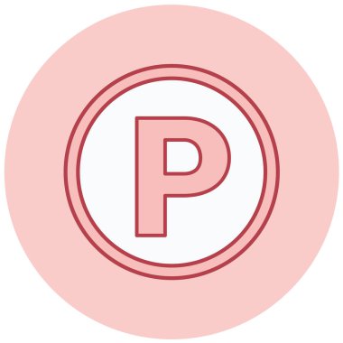 park simgesi, vektör çizimi