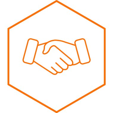 Anlaşma simgesi, vektör illüstrasyonu