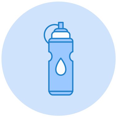 su şişesi simgesi, vektör illüstrasyonu