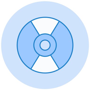 CD mi? Web simgesi basit illüstrasyon