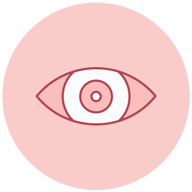 Göz. Web simgesi basit illüstrasyon