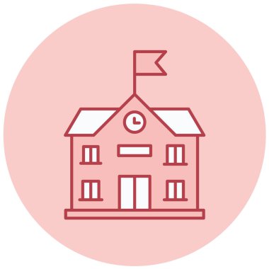 Ev. Web simgesi basit illüstrasyon