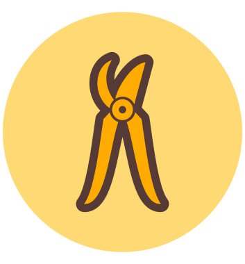 Makas. Web simgesi basit tasarım