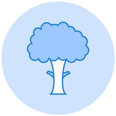 Ağaç. Web simgesi basit illüstrasyon