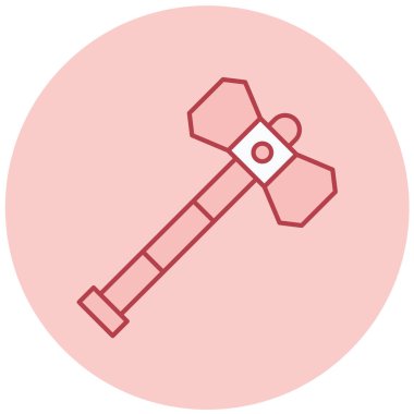 Çekiç. Web simgesi basit illüstrasyon