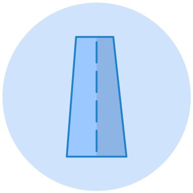 Yol simgesi, vektör illüstrasyonu