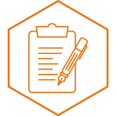 Belge simgesinin vektör illüstrasyonu