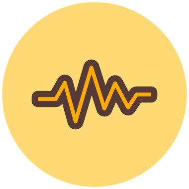 Nabız. Web simgesi basit illüstrasyon