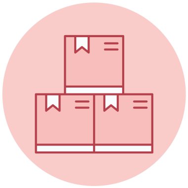 Teslimat. Web simgesi basit illüstrasyon