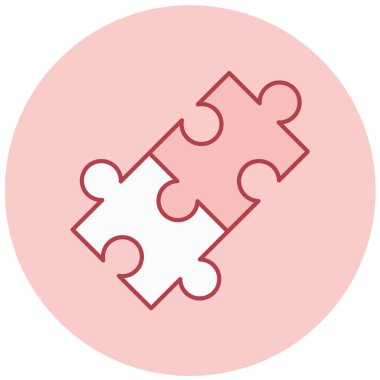 Bulmaca. Web simgesi basit illüstrasyon