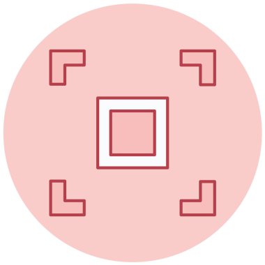 hedef simge, basit tasarım vektör çizimi