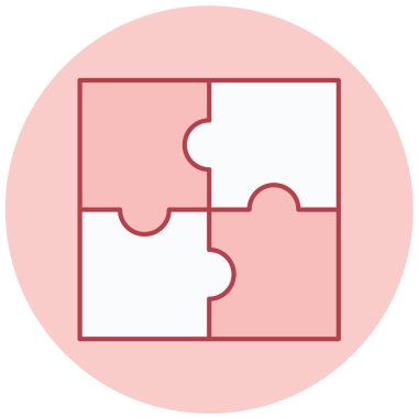 Bulmaca. Web simgesi basit illüstrasyon