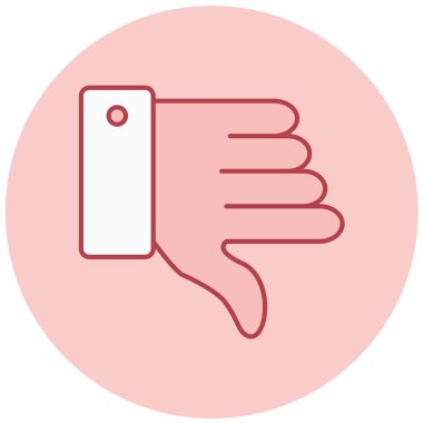 Hoşlanmamak. Web simgesi basit tasarım