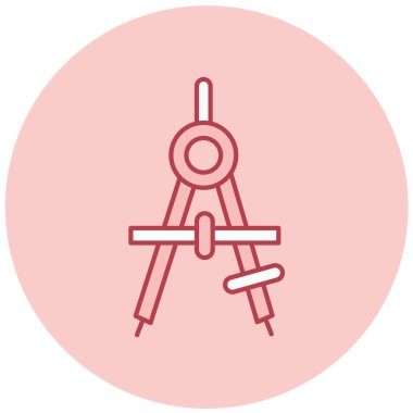 Pusula. Web simgesi basit illüstrasyon