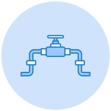 Boru hattı. Web simgesi basit illüstrasyon