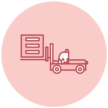 Kamyon. Web simgesi basit illüstrasyon