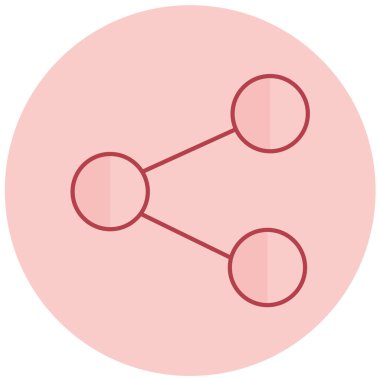 Paylaş. Web simgesi basit illüstrasyon