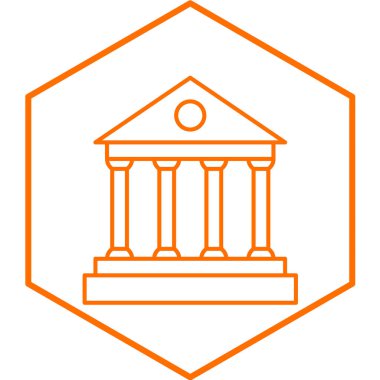 banka simgesi modada izole edilmiş arkaplan