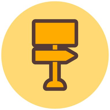 işaret simgesinin vektör illüstrasyonu