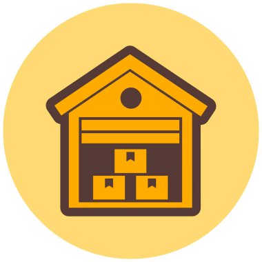 Teslimat. Web simgesi basit illüstrasyon