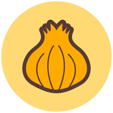 Soğan. Web simgesi basit illüstrasyon