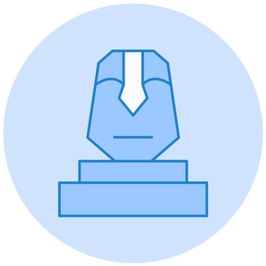 Heykel. Web simgesi vektör illüstrasyonu