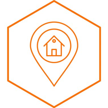 ev simgesi vektör illüstrasyonu