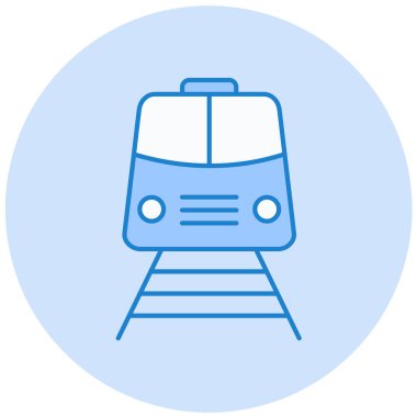 tren simgesi vektör illüstrasyonu