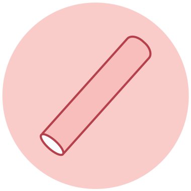 Tebeşir simgesi vektör illüstrasyonu