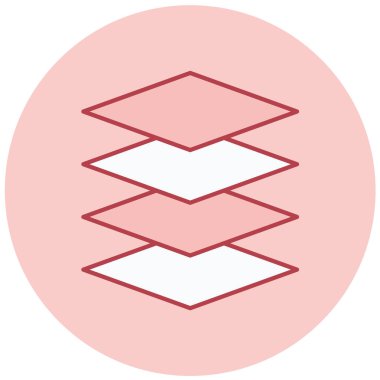 Benzersiz ve güzel düz vektör simgesi