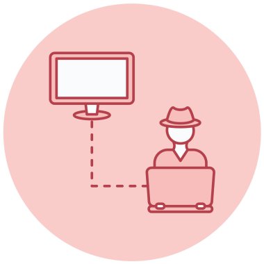 hacker vektör resimleme