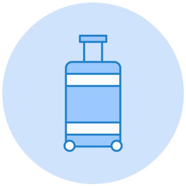 bagaj. Web simgesi basit illüstrasyon