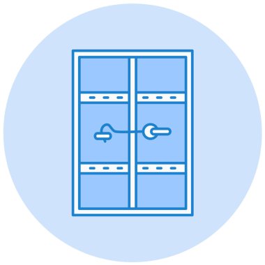 Dolap. Web simgesi basit illüstrasyon