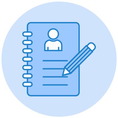 notepad düz vektör simgesi