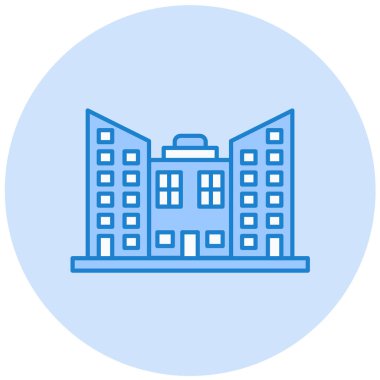 Bina. Web simgesi basit tasarım