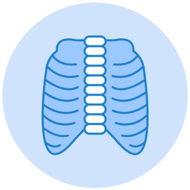 akciğer simgesi vektör illüstrasyonu