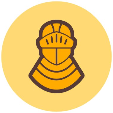 Şövalye. Web simgesi basit illüstrasyon