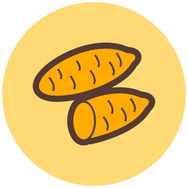 Ekmek. Web simgesi basit illüstrasyon