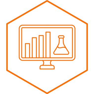 Kimyasal Rapor satırı simgesi arkaplanda izole edildi