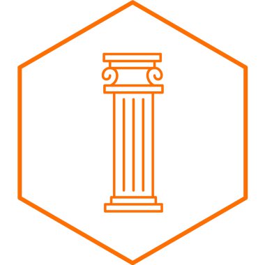 sütun simgesinin vektör çizimi