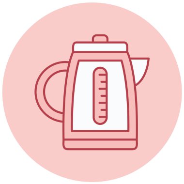 Çaydanlık. Web simgesi basit illüstrasyon