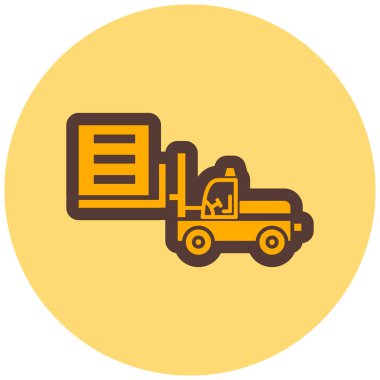 Kamyon. Web simgesi basit illüstrasyon