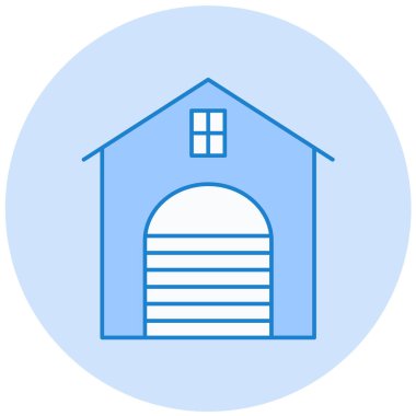 Ev. Web simgesi basit illüstrasyon