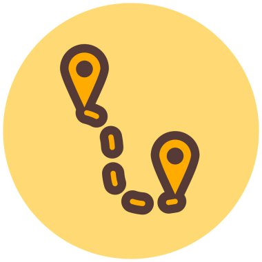 Harita iğnesi. Basit tasarım